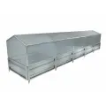 Парник Delta-Park из поликарбоната GH-D на грядке 1x5x0,36 м.