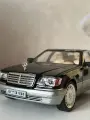 Модель Mercedes Benz W140 S320, 1:24, инерционная, металл, свет, звук, черная