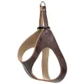Анатомическая шлейка /шлейка-жилетка для собак кожаная CHOKERZ премиум для мелких и средних пород собак (шея: 36 см; грудь: 45 см)