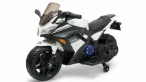 Электромотоцикл Jiajia Kawasaki Ninja, кожаный, Bluetooth, EVA колеса, 35Вт, до 6км/ч