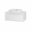 Тумба под раковину Brevita Savoy 80 подвесная (белая)