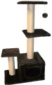 Когтеточка домик PetSmile 3-х уровневый с дополнительным столбом. Шоколадный.110х58х35.