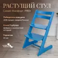 Растущий стул для детей и школьников Конек Горбунек Комфорт, стул для кормления детский, синий