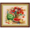 Набор для вышивания крестом Риолис Натюрморт с арбузом, 100/060, 50*40 см