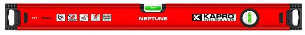 NEPTUNE магнитный, уровни коробчатого сечения Kapro (977-40-200М) Длина 200 см, Количество колб 2