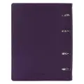 Комплект 5 шт, Тетрадь на кольцах А5 (180х220 мм), 120 листов, под кожу, BRAUBERG Joy, фиолетовый/светло-фиолетовый, 129989