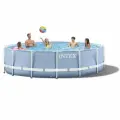 Каркасный бассейн круглый INTEX Prism Frame Pool 457х107+фильтр-насос картр. 3785 л/ч