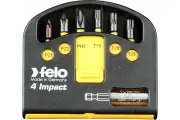 Felo Набор ударных бит 6 шт серия Impact с держателем бит 02060146