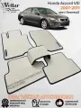 Ворсовые коврики в салон автомобиля Honda Accord VIII /2007-2011/ Хонда Аккорд 8 дорестайл / коврики автомобильные в машину