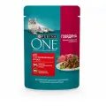 Purina ONE 75 г пауч влажный корм для стерилизованных кошек с говядиной и морковью 78 шт