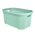 Корзина для хранения Меланж, 35л, мята, вентиляция, прочный пластик