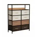 Комод Leset Локи 8 ящиков с полкой, каркас металлический Коричневый