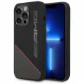 Чехол CG Mobile AMG Liquid silicone Two tones Red line Hard (MagSafe) для iPhone 14 Pro, цвет Черный (AMHMP14LRGDBK)