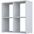 Стеллаж Polini Home Smart, кубический, 4 секции, высота 72 см, глубина 29 см, белый
