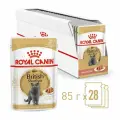 Royal Canin Упаковка 28шт. Паучи Кусочки в соусе для Британской Короткошерстной кошки старше 12 месяцев British Shorthair, 85г*28 2.38 кг
