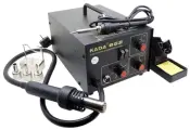 Паяльная станция KADA 852 550 Вт, компрессорный фен, керамический нагреватель, система терморегуляции