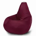Кресло мешок MyPuff, бескаркасное кресло, размер 2XL, оксфорд, бордовый