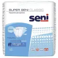 Подгузники для взрослых SUPER SENI CLASSIC LARGE (обхват 100-150 см), 10 шт.