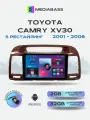 Магнитола для авто Toyota Camry V30 2001-2006. Андроид магнитола, 2/32ГБ с переходной рамкой. Камри 30