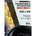 Рулонная Иранская Тонировка на Лобовое PSV Dark, 125х68 (4 присоски)