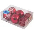 Набор елочных игрушек Волшебная страна SYCB17-013, красный, 6 см, 6 шт.