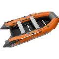 Лодка надувная ПВХ под мотор ROGER Hunter Keel 3500, лодка роджер с жестким дном (оранжевый-графитовый комбинированный)
