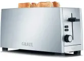Тостер GRAEF TO100EU, серебристый