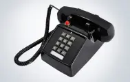Ретро телефон ZJMZYM Corded Desk Telephone Черный