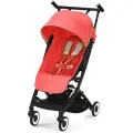 Коляска прогулочная Cybex Libelle с дождевиком, цвет Hibiscus Red коралловый