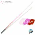 Палочка PASTORELLI Glitter многоцветная 59,5см. 02240 Розово-Розовая флуо- Красная с чёрным держателем FIG
