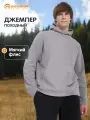 Худи спортивное OUTVENTURE Men's Hiking Hooded Fleece Jumper, размер 48-50, , серый