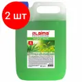 Комплект 2 шт, Мыло жидкое 5 л, лайма PROFESSIONAL Алоэ и зеленый чай, 601431