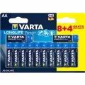 Батарейка AA щелочная Varta LR6-12BL 8+4 Longlife Power в блистере 12шт.