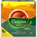 Черный пакетированный индийский и цейлонский чай Пиала Gold Отборный, 100 пакетиков