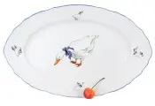 Блюдо овальное Bernadotte Гуси 34 см (P1750913JQZ5936B59)