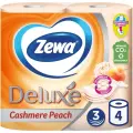 Туалетная бумага Zewa Deluxe трёхслойная, 2 уп., персик