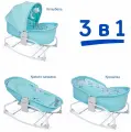 Колыбель-трансформер Simplicity 3010 Elite 3 в1 (Blue Circles)