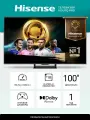 Телевизор Hisense 100U7Q PRO, 100 дюймов, 4K Ultra HD, смарт ТВ, VIDAA , черный