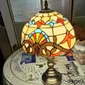 Настольная лампа тиффани 30 CM абажур РетроA Р375D