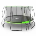 Батут каркасный UNIX Line UFO 16 ft Green, диаметр 488 см, до 150 кг, с внутренней защитной сеткой, для дома и улицы