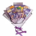 Сладкий съедобный букет LAKRES из ассорти шоколада Milka Любимой
