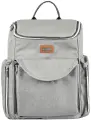 Рюкзак текстильный для мам Farfello F8, термокарман, цвет светло-серый