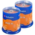 Диск Verbatim DVD-R 4,7Gb 16x cake, упаковка 200 шт.