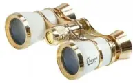 Бинокль театральный Veber Opera БГЦ 3*25 белый/золотой