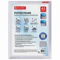 Рамка настенная для рекламы большого формата (297х420 мм), алюминиевая, прижимные стороны, BRAUBERG, 232204