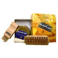 Набор для ухода за обувью Saphir WAX, щетка/щетка-намазок/салфетка/крем