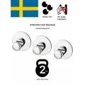 Крючки для ванной настенные самоклеющиеся без сверления IKEA икеа скугхаль, 3 шт, хромированные