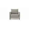 Кресло-кровать раскладное PUSHE Фьорд Smart 70, велюр, светло-серый Velutto 08