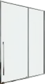 Душевая дверь в нишу Allen Brau Fantasy 2.0 3.11008.00 140 см, профиль хром, стекло прозрачное