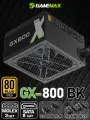 Блок питания для ПК 800W GAMEMAX GX-800 Черный 80+ Gold 120мм 20+4pin 2*4+4pin(CPU) 4*6+2pin(PCI-E) 6*SATA 3*MOLEX